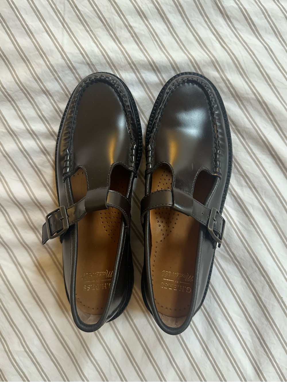 Madewell x G.H.BASS Mary Jane Lug Weejuns Loafers - Dark Brown 7.5 Leather